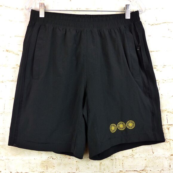 Lululemon Other - Lululemon X Soulcycle Pace Breaker Shorts Mens L Black  8” Lined Logo Gym